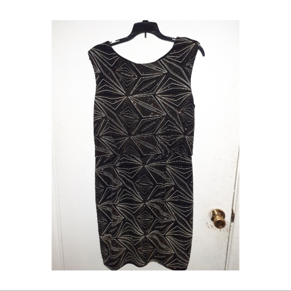 Scarlett black and silver cocktail dress